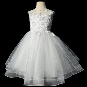 Brand New White Anna Augusta Flower Girl Dress